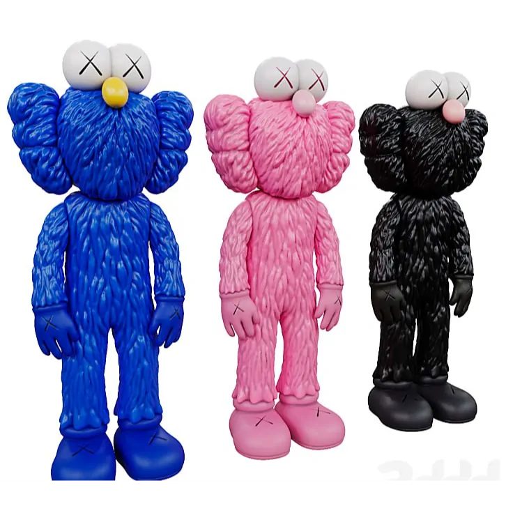 فیگور KAWS مدل پشمالو (ارتفاع ۱۲ سانتیمتر)