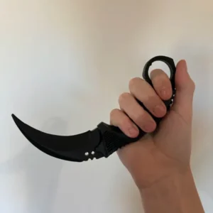 چاقوی گیمینگ کارامبیت (Karambit) مدل شبح سیاه متریال پلاستیک