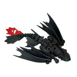 اکشن فیگور مدل اژدها بی دندان خشم شب toothless